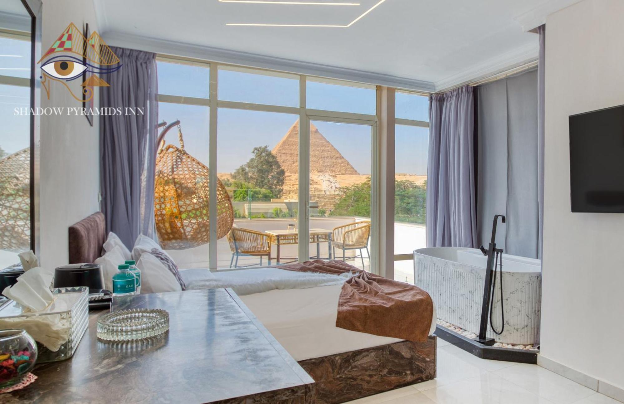 Shadow Pyramids Suites And Jacuzzi Kafret el-Gabal 외부 사진