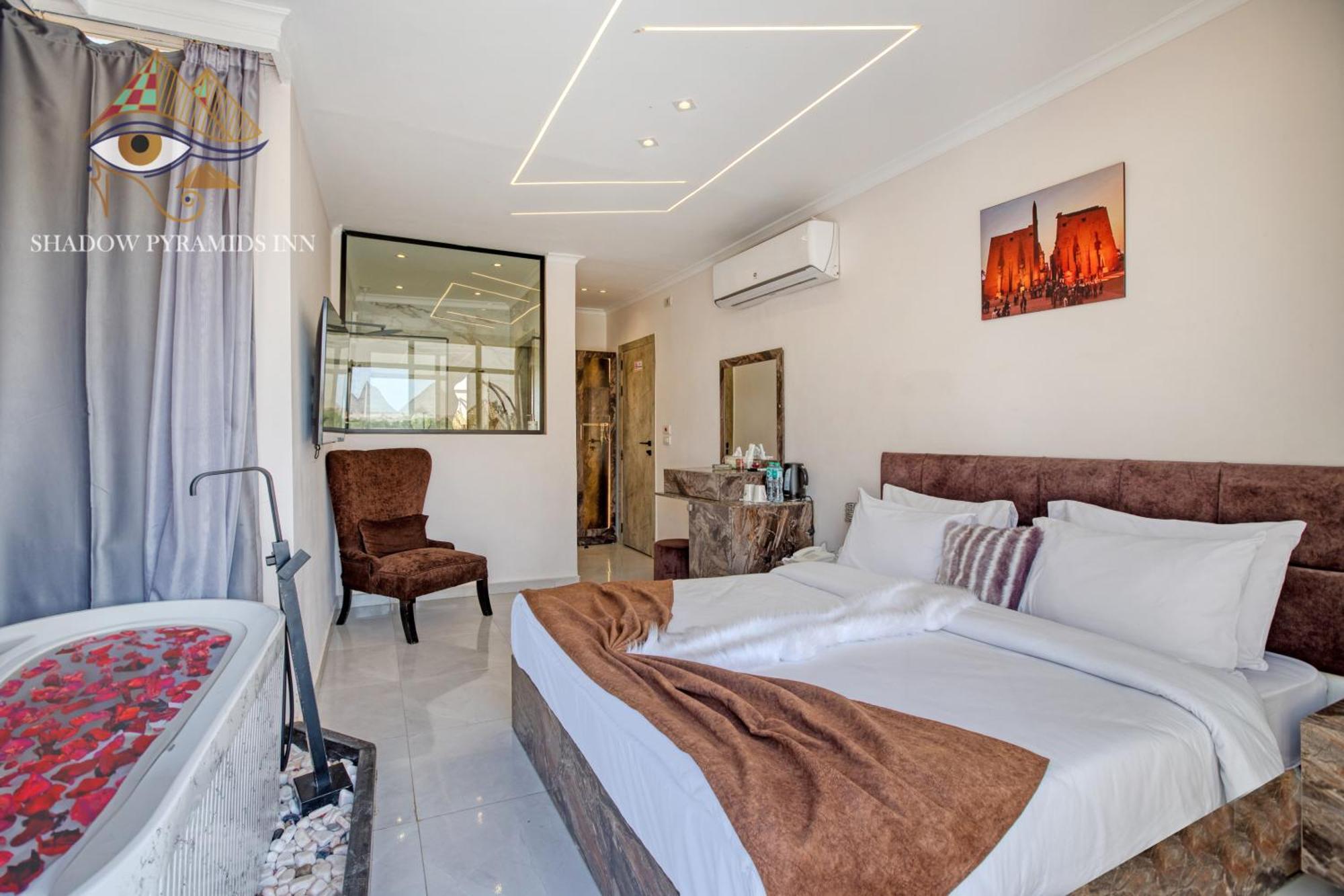 Shadow Pyramids Suites And Jacuzzi Kafret el-Gabal 외부 사진