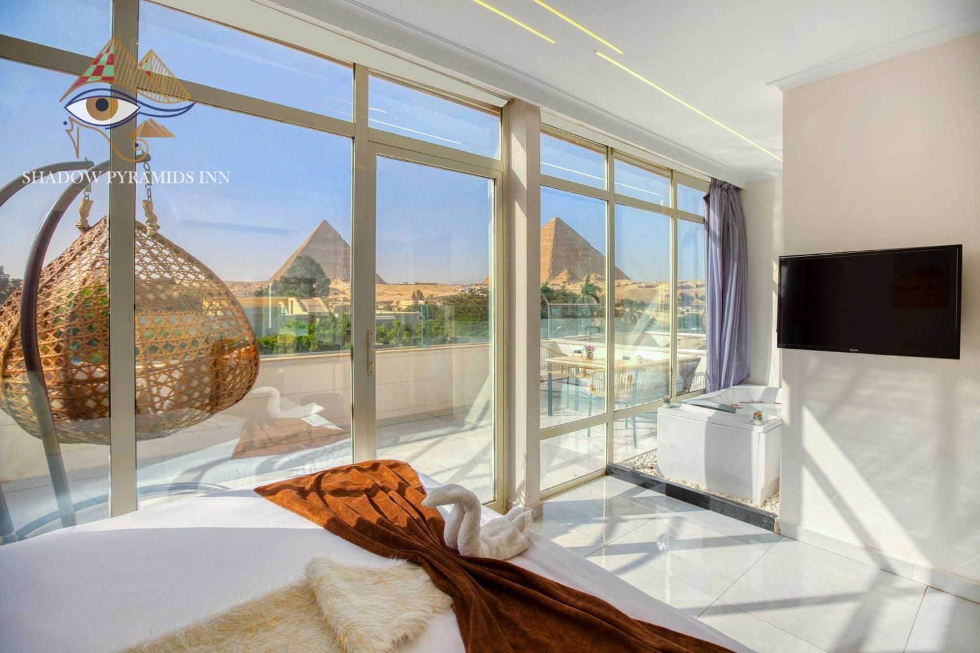 Shadow Pyramids Suites And Jacuzzi Kafret el-Gabal 외부 사진